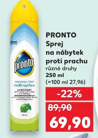 Kaufland PRONTO Sprej na nábytek proti prachu nabídka