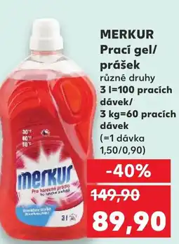 Kaufland MERKUR Prací gel/ prášek nabídka