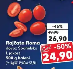 Kaufland Rajčata Roma nabídka