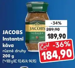 Kaufland JACOBS Instantní Κάνα nabídka