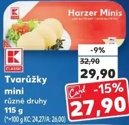 Kaufland Tvarůžky mini nabídka