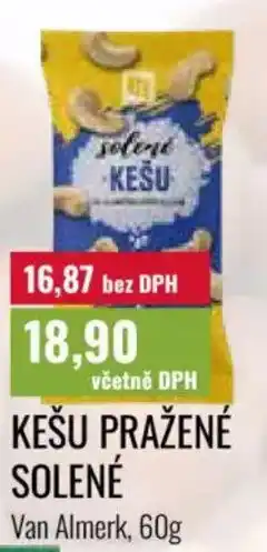 Ratio Kešu pražené solené nabídka