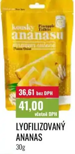 Ratio Lyofilizovaný ananas nabídka