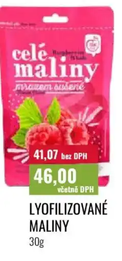 Ratio Lyofilizované maliny nabídka