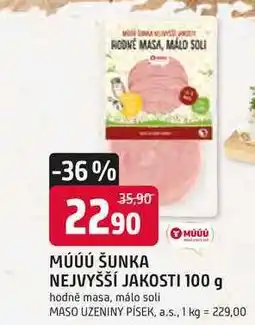 Trefa ŠUNKA NEJVYŠŠÍ JAKOSTI nabídka