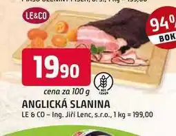 Trefa LE&CO ANGLICKÁ SLANINA nabídka