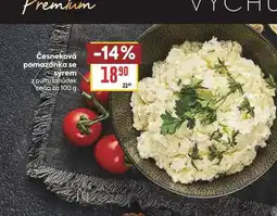 Billa Česneková pomazánka se sýrem z pultu lahůdek sena za nabídka