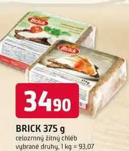 Trefa BRICK 375 g celozrnný žitný chléb nabídka