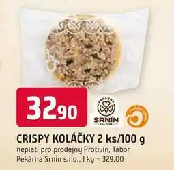 Trefa SRNÍN CRISPY KOLÁČKY 2 ks/100 g nabídka