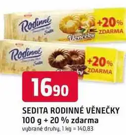 Trefa RODINNÉ VĚNEČKY 100 g + 20% zdarma nabídka