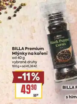 Billa BILLA Premium Mlýnky na koření od nabídka