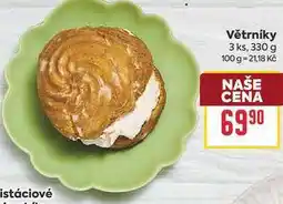 Billa Větrníky 3 ks nabídka