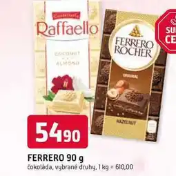 Trefa FERRERO 90 g čokoláda nabídka