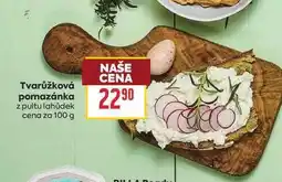 Billa Tvarůžková pomazánka z pultu lahůdek cena za nabídka