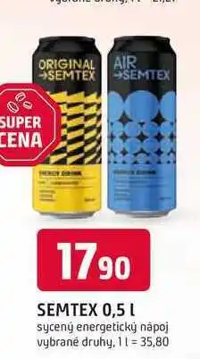 Trefa SEMTEX 0,5 L sycený energetický nápoj nabídka