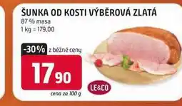 Trefa ŠUNKA OD KOSTI VÝBĚROVÁ ZLATÁ 87% masa nabídka