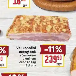 Billa Velikonoční uzený bok s česnekem s kmínem cena za nabídka