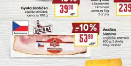 Billa Vocilka Slanina anglická, oravská nabídka