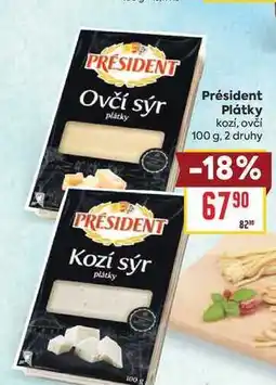 Billa Président Plátky kozí, ovčí nabídka