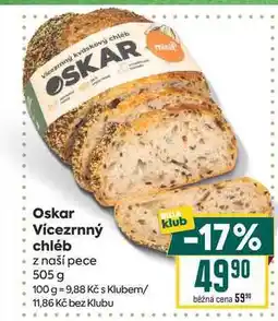 Billa Oskar Vícezrnný chléb z naší pece nabídka