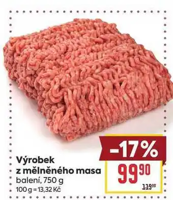 Billa Výrobek z mělněného masa balení nabídka