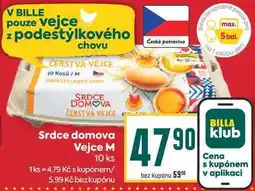 Billa Srdce domova Vejce M 10 ks nabídka
