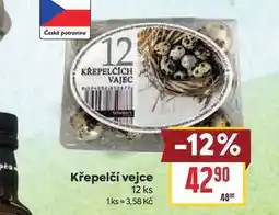 Billa Křepelčí vejce 12 ks nabídka