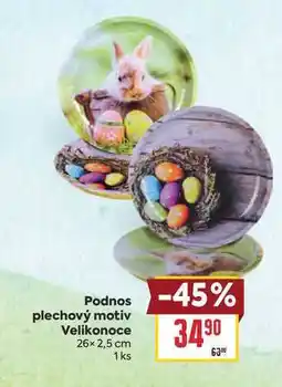 Billa Podnos plechový motiv Velikonoce 26×2,5 cm 1ks nabídka