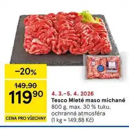 Tesco Tesco Mleté maso míchané nabídka