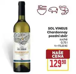 Billa SOL VINEUS Chardonnay pozdní sběr suché nabídka