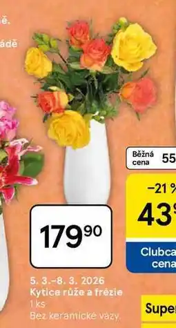 Tesco Kytice růže a frézie, 1 ks nabídka