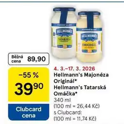 Tesco Hellmann's Tatarská Omáčka nabídka