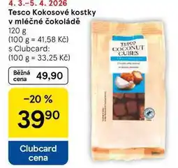 Tesco Tesco Kokosové kostky v mléčné čokoládě nabídka