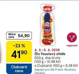 Tesco Ölz Toustový chléb nabídka