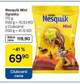 Tesco Nesquik Mini Oplatk,y nabídka