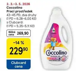 Tesco Coccolino Prací prostředek, 43-45 dávek nabídka