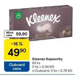 Tesco Kleenex Kapesníky, 64 ks nabídka