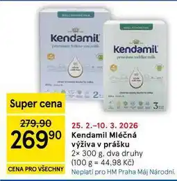 Tesco Kendamil Mléčná výživa v prášku, 2× nabídka