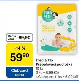 Tesco Fred & Flo Přebalovací podložka, 10 ks nabídka