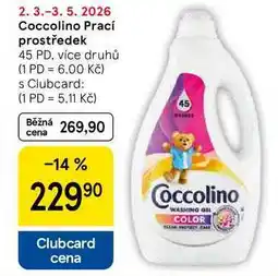 Tesco Coccolino Prací prostředek, 45 dávek nabídka