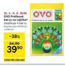 Tesco OVO Práškové barvy na vajíčka nabídka