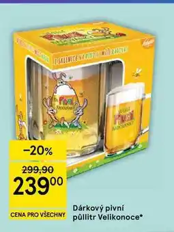 Tesco Dárkový pivní půllitr Velikonoce nabídka