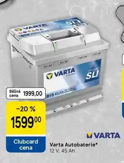 Tesco Varta Autobaterie nabídka