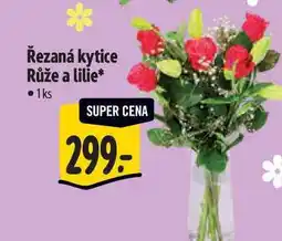 Albert Řezaná kytice Růže a lilie 1ks nabídka