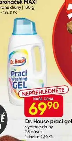 Dr. House prací gel vybrané druhy 25 dávek