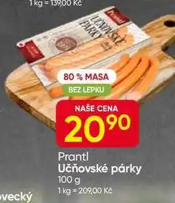 Hruška Prantl Učňovské párky nabídka