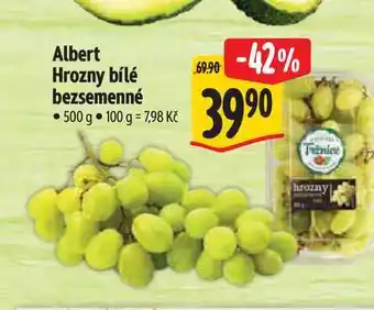 Albert Albert Hrozny bílé bezsemenné nabídka