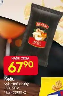 Hruška Kešu vybrané druhy 150+50 g nabídka