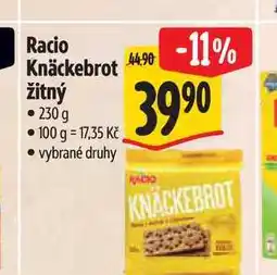 Albert Racio Knäckebrot žitný nabídka