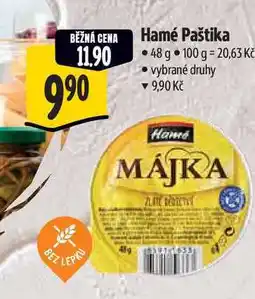 Albert Hamé Paštika nabídka